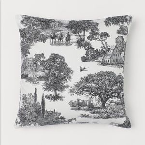 Toile Cotton Pillow Cover 20”x20”